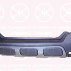 Bumper, Rear, with spoiler, 16 289 345 80 (CITROEN)