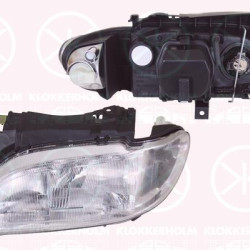 Headlight, H7/H7, for vehicles with headlight levelling, Carello type, T.Y.C, Left, Illuminance [lx]: 20, 6204 R5 (DS), 6204 R5 (CITROEN), 6204 R6 (DS), 6204 R6 (CITROEN), 6204R6 (DS), 6204R6 (CITROEN)