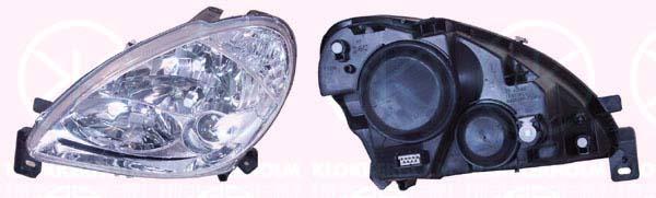 Headlight, H7/H1/H3, with front fog light, with motor for headlamp levelling, T.Y.C, Left, Illuminance [lx]: 17.5, 6204 X6 (DS), 6204 X6 (CITROEN), 6204X6 (DS), 6204X6 (CITROEN), 6208 J7 (DS), 6208 J7 (CITROEN)