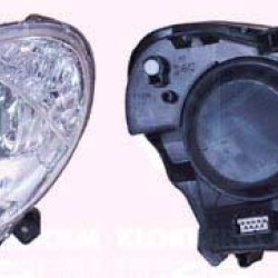 Headlight, H7/H1/H3, with front fog light, with motor for headlamp levelling, T.Y.C, Left, Illuminance [lx]: 17.5, 6204 X6 (DS), 6204 X6 (CITROEN), 6204X6 (DS), 6204X6 (CITROEN), 6208 J7 (DS), 6208 J7 (CITROEN)