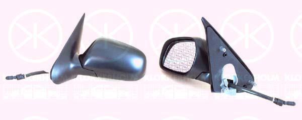 Exterior Mirror, Control: cable pull, Aspherical, Left, 8148 TE (DS), 8148 TE (CITROEN)