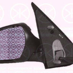 Exterior Mirror, w/primer, Blue-tinted, for electric mirror adjustment, Aspherical, Heatable, Left, Connector Shape: angular, Number of pins: 5, 8148 TG (DS), 8148 TG (CITROEN)