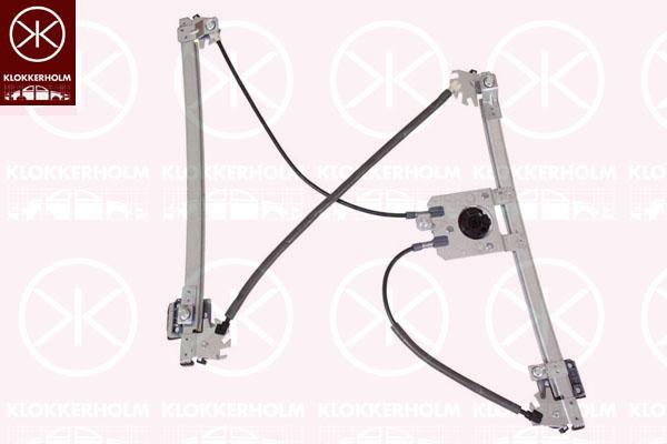 Window Regulator, 2-dr, without electric motor, Electric, Left, 9221 L1 (DS), 9221 L1 (CITROEN), 9221J4 (DS), 9221J4 (CITROEN)