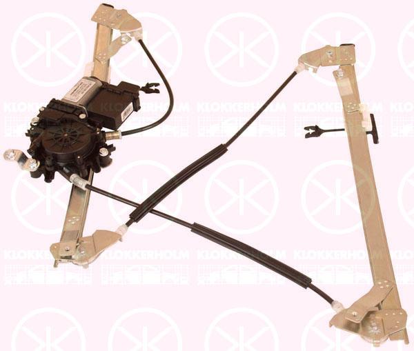 Window Regulator, with electric motor, with comfort function, Electric, Left Front, 