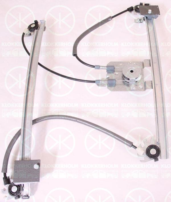 Window Regulator, OE-type, without electric motor, Electric, Right Front, 9222 L0 (DS), 9222 L0 (CITROEN), 9643807980 (DS), 9643807980 (CITROEN)