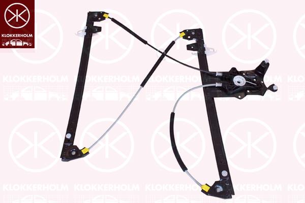 Window Regulator, OE-type, without electric motor, Electric, Right Front, 9222 F9 (DS), 9222 F9 (CITROEN)