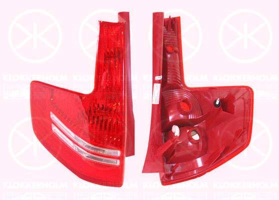 Tail Light Assembly, 5-drs, without bulb holder, Visteon, Right, 6351 T8 (DS), 6351 T8 (CITROEN)