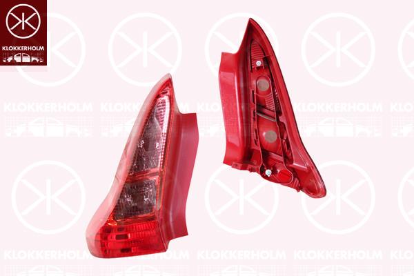 Tail Light Assembly, 3-drs, Left, without bulb holder, 6350 T6 (DS), 6350 T6 (CITROEN)