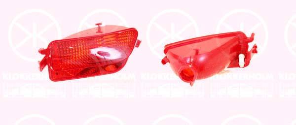 Rear Fog Light, 5-drs, for right-hand traffic, Left, without bulb holder, Visteon, 6350 V0 (DS), 6350 V0 (CITROEN)