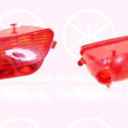 Rear Fog Light, 5-drs, for right-hand traffic, Left, without bulb holder, Visteon, 6350 V0 (DS), 6350 V0 (CITROEN)