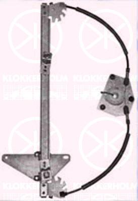 Window Regulator, 4-dr, without electric motor, Electric, Right Front, 9222 V0 (DS), 9222 V0 (CITROEN), 9222V0 (DS), 9222V0 (CITROEN)