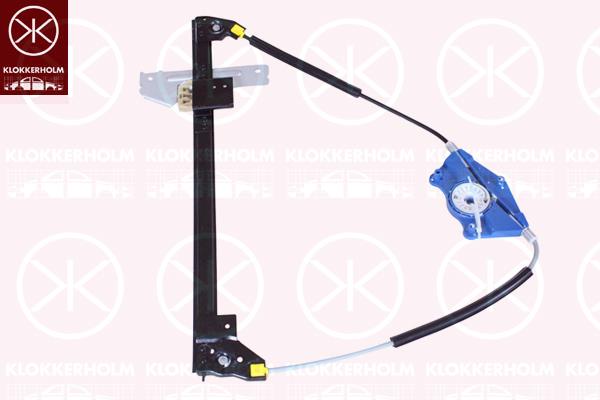 Window Regulator, without electric motor, Electric, Left Front, 9221 S1 (CITROEN)