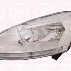 Headlight, H7/H1, Left, Illuminance [lx]: 27.5, Indicator Colour: Crystal clear, with motor for headlamp levelling, 6208 V1 (DS), 6208 V1 (CITROEN)