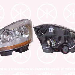 Headlight, Right, Illuminance [lx]: 30, H7/H1, Indicator Colour: yellow, with motor for headlamp levelling, 6206 A8 (DS), 6206 A8 (CITROEN)