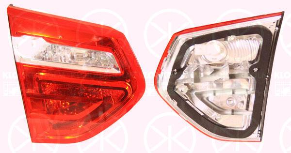 Tail Light Assembly, with bulb holder, Left, Inner Section, AL, 6350 CC (DS), 6350 CC (CITROEN)