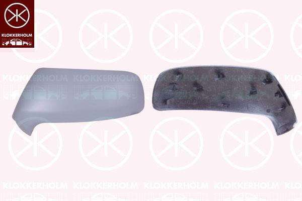 Housing, exterior mirror, w/primer, Left, 8152 A8 (DS), 8152 A8 (CITROEN), 8152 H0 (PEUGEOT)