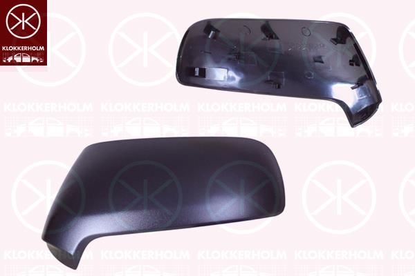 Housing, exterior mirror, Left, black, Blank, 8152 A6 (PEUGEOT), 8152 A6 (DS), 8152A6 (CITROEN)