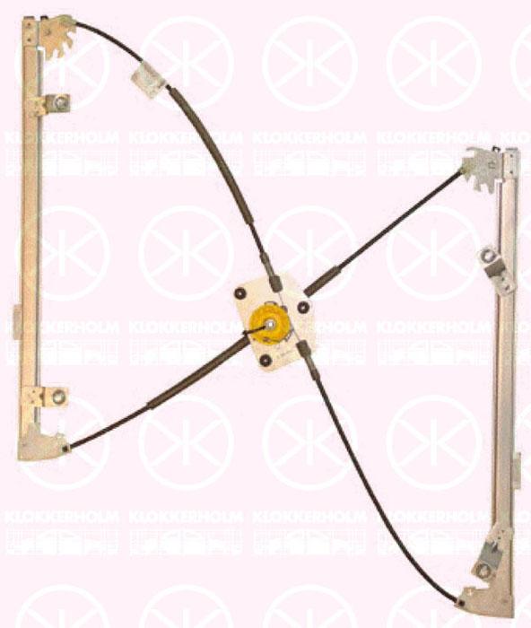 Window Regulator, without electric motor, Electric, Right Front, 9222 CT (DS), 9222 CT (CITROEN), 9222Y3 (DS), 9222Y3 (CITROEN)