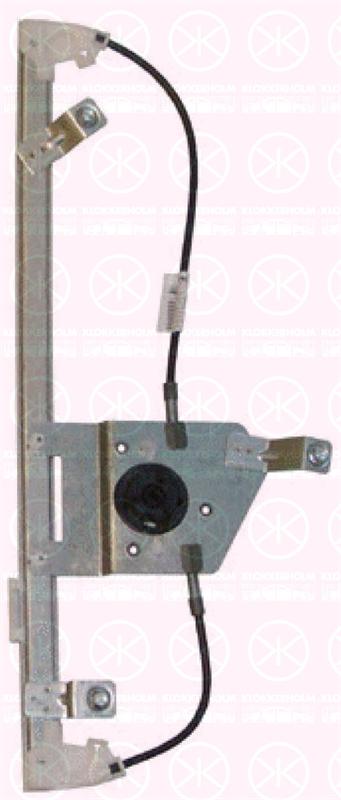 Window Regulator, without electric motor, Electric, Right Rear, 9224 C5 (DS), 9224 C5 (CITROEN), 9224C1 (DS), 9224C1 (CITROEN), 9224C5 (DS), 9224C5 (CITROEN)