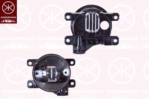 Front Fog Light, Front, LED, Valeo, 9807432580 (PEUGEOT), 9811333380 (PEUGEOT), 9811333380 (DS), 9811333380 (CITROEN)