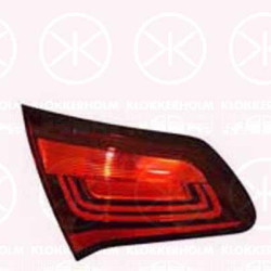 Tail Light Assembly, 5-drs, Left, Inner Section, with bulb holder, Varroc, 9808624880 (DS), 9808624880 (CITROEN)