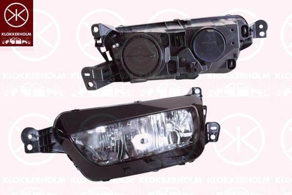 Headlight, Right, Illuminance [lx]: 20, H7/H7, with motor for headlamp levelling, AL, 9675974880 (DS), 9675974880 (CITROEN)