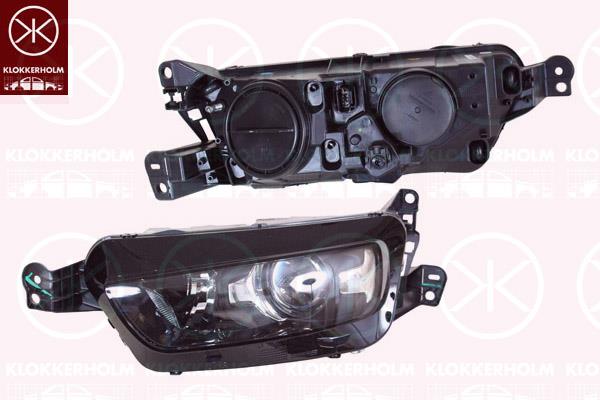 Headlight, Left, Illuminance [lx]: 20, Xenon, with cornering light, with motor for headlamp levelling, AL, 9675975180 (DS), 9675975180 (CITROEN)