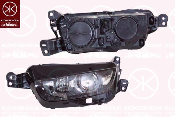 Headlight, Left, Illuminance [lx]: 20, Xenon, with dynamic bending light, with motor for headlamp levelling, AL, 9677217580 (DS), 9677217580 (CITROEN)