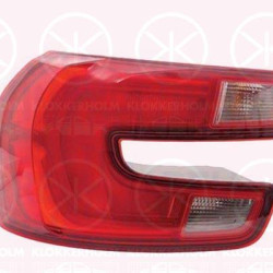 Tail Light Assembly, Left, P21/5W, PY21W, W16W, with bulb holder, AL, 9676853980 (DS), 9676853980 (CITROEN)