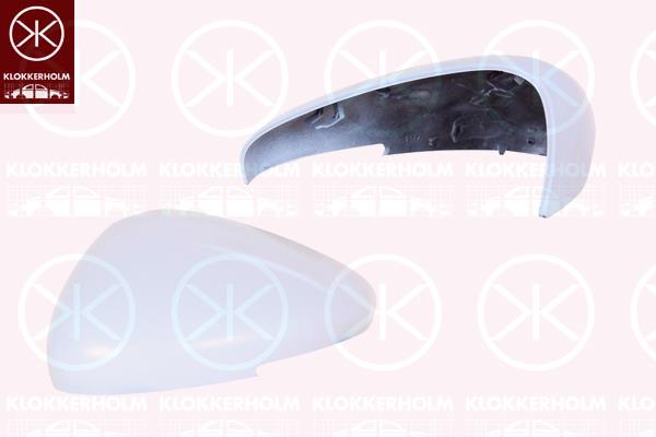 Housing, exterior mirror, w/primer, Left, OE-Type, 1609431380 (CITROEN), 1609431380 (DS)