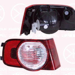 Tail Light Assembly, Left, Lower Section, with bulb holder, Valeo, 6350HJ (DS), 6350HJ (CITROEN)