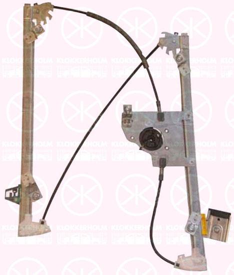 Window Regulator, without electric motor, Electric, Left Front, 9221 FC (DS), 9221 FC (CITROEN), 9221 FZ (DS), 9221 FZ (CITROEN)