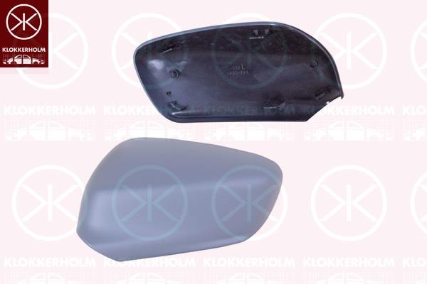 Housing, exterior mirror, Left, w/primer, 1609065080 (PEUGEOT)