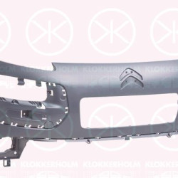 Bumper, w/primer, Front, with hole(s) for parking distance control, 16 113 649 80 (CITROEN)