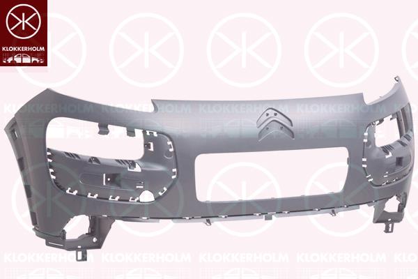 Bumper, w/primer, Front, 16 113 648 80 (CITROEN)