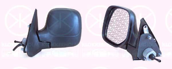 Exterior Mirror, Control: cable pull, Convex, Left, 8148 PK (DS), 8148 PK (CITROEN), 8148NY (DS), 8148NY (CITROEN), 8148PK (DS), 8148PK (CITROEN), 8153 HL (DS), 8153 HL (CITROEN)