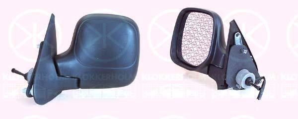 Exterior Mirror, Control: cable pull, Convex, Heatable, Left, 8148 PL (DS), 8148 PL (CITROEN), 8148NZ (DS), 8148NZ (CITROEN), 8148PL (DS), 8148PL (CITROEN), 8153 HN (DS), 8153 HN (CITROEN)