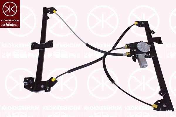 Window Regulator, OE-type, with electric motor, Electric, Right Front, 9222 G1 (DS), 9222 G1 (CITROEN), 9222 G3 (PEUGEOT), 9222A5 (DS), 9222A5 (CITROEN)