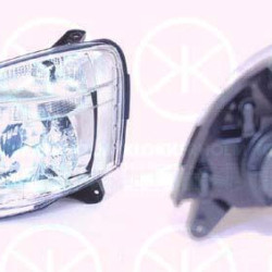 Headlight, H4, for vehicles with headlight levelling, with motor for headlamp levelling, Visteon, for right-hand traffic, Left, Illuminance [lx]: 20, 6204 AX (DS), 6204 AX (CITROEN), 6204 ZA (DS), 6204 ZA (CITROEN), 6204 ZE (DS), 6204 ZE (CITROEN), 6204ZE (DS), 6204ZE (CITROEN)