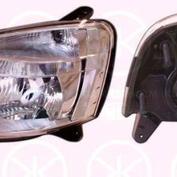 Headlight, H4, with motor for headlamp levelling, Left, Illuminance [lx]: 17.5, 6204 AX (DS), 6204 AX (CITROEN), 6204 ZA (DS), 6204 ZA (CITROEN), 6204 ZE (DS), 6204 ZE (CITROEN), 6204ZE (DS), 6204ZE (CITROEN)