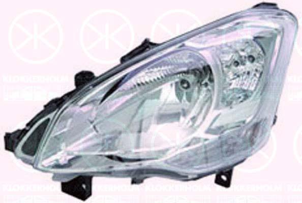 Headlight, H4, with motor for headlamp levelling, Valeo, Left, Illuminance [lx]: 17.5, 6208 K6 (DS), 6208 K6 (CITROEN)