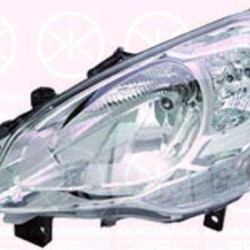 Headlight, H4, with motor for headlamp levelling, Valeo, Left, Illuminance [lx]: 17.5, 6208 K6 (DS), 6208 K6 (CITROEN)