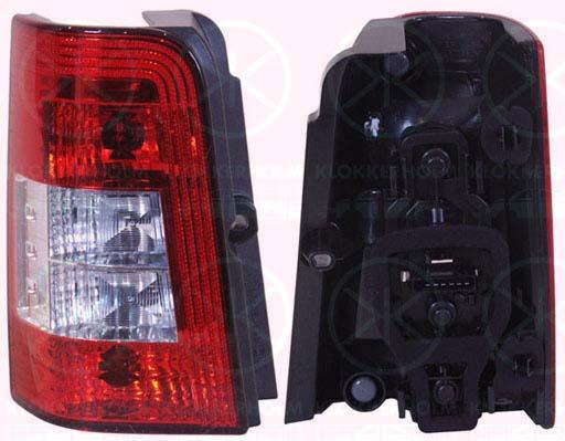 Tail Light Assembly, for vehicles with rear doors, with bulb holder, Left, Indicator Colour: Crystal clear, 6350 CX (DS), 6350 CX (CITROEN), 6350 Y8 (DS), 6350 Y8 (CITROEN), 6350 Z0 (DS), 6350 Z0 (CITROEN), 6350Y8 (DS), 6350Y8 (CITROEN), 6350Z0 (DS), 6350Z0 (CITROEN)