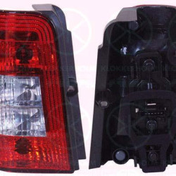 Tail Light Assembly, for vehicles with rear doors, with bulb holder, Left, Indicator Colour: Crystal clear, 6350 CX (DS), 6350 CX (CITROEN), 6350 Y8 (DS), 6350 Y8 (CITROEN), 6350 Z0 (DS), 6350 Z0 (CITROEN), 6350Y8 (DS), 6350Y8 (CITROEN), 6350Z0 (DS), 6350Z0 (CITROEN)