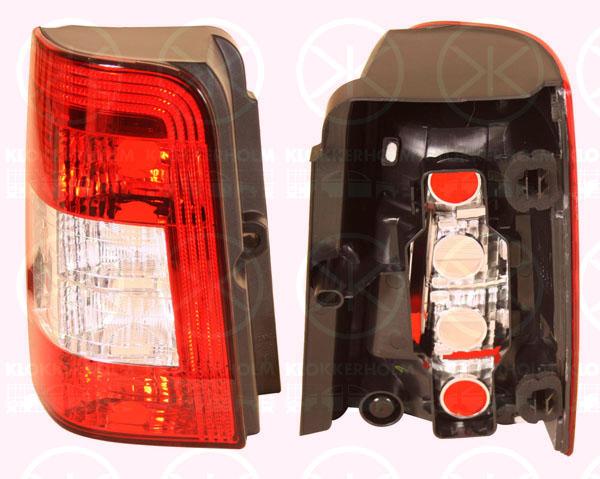 Tail Light Assembly, for vehicles with tailgate, without bulb holder, Left, Indicator Colour: Crystal clear, 6350 CY (DS), 6350 CY (CITROEN), 6350Y9 (DS), 6350Y9 (CITROEN), 6350Z1 (DS), 6350Z1 (CITROEN), 6350 Y9 (DS), 6350 Y9 (CITROEN)