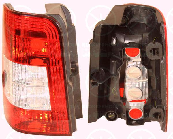 Tail Light Assembly, for vehicles with rear doors, without bulb holder, Left, Indicator Colour: Crystal clear, 6350 CX (DS), 6350 CX (CITROEN), 6350 Y8 (DS), 6350 Y8 (CITROEN), 6350Y8 (DS), 6350Y8 (CITROEN), 6350Z0 (DS), 6350Z0 (CITROEN)