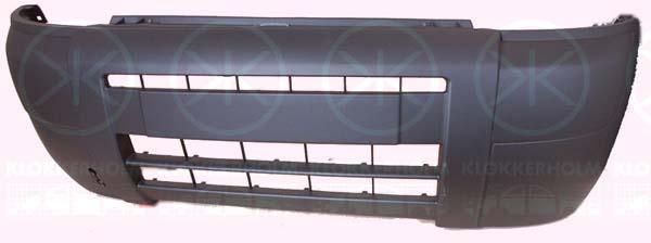 Bumper, Front, black, 7401 W7 (PEUGEOT), 7401 W7 (CITROEN)