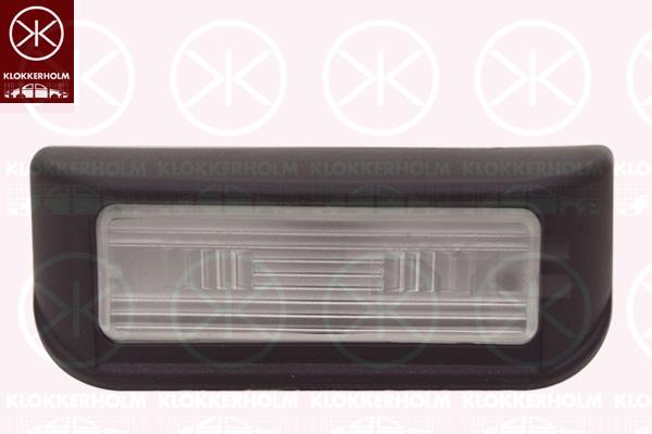 Licence Plate Light, for vehicles with rear doors, with bulb holder, 6340 G7 (PEUGEOT), 6340 G7 (DS), 6340E9 (CITROEN), 6340G7 (CITROEN), 9658461780 (FIAT)