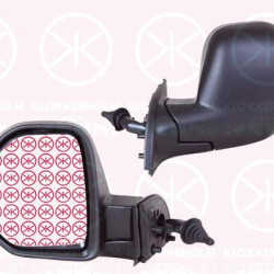 Exterior Mirror, Control: cable pull, Convex, black, Left, 8153 TL (PEUGEOT), 8153 TL (DS), 8153 TL (CITROEN)