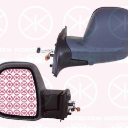 Exterior Mirror, Left, for electric mirror adjustment, Electronically foldable, Number of pins: 7, w/primer, Heatable, Convex, 1608177880 (PEUGEOT), 1608177880 (DS), 1608177880 (CITROEN), 1608180980 (DS), 1608180980 (CITROEN), 1679996280 (PEUGEOT)